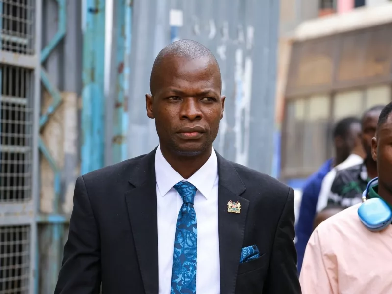 The late NIS officer Elvis Opiyo who died after losing job. PHOTO/Screengrab