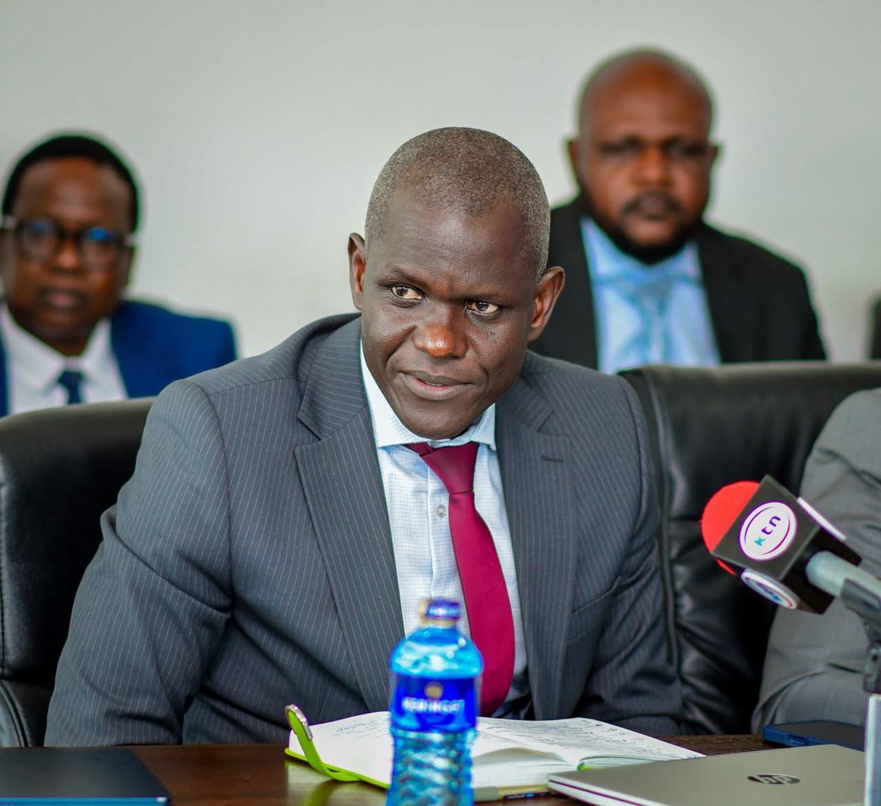 NTSA DG Nashon Kondiwa speaking to the media. PHOTO/@ntsamedia/Facebook