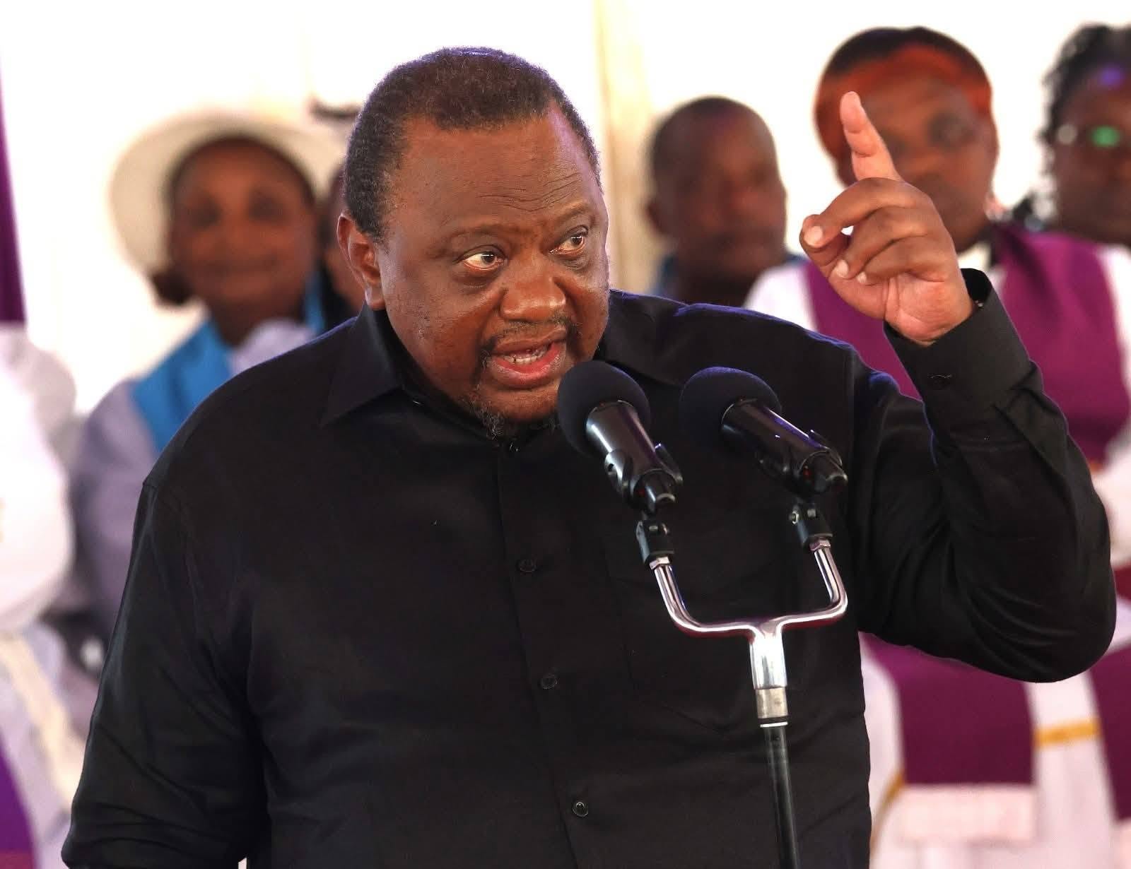 Former and retired President Uhuru Kenyatta. PHOTO/Ronny TV