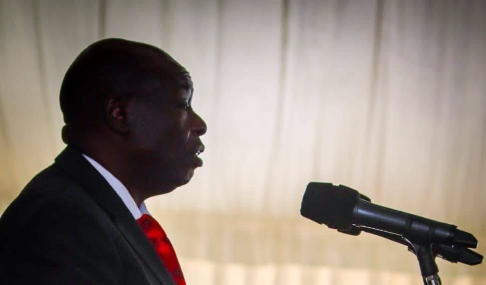 DCP Leader Righathi Gachagua speaks to the media from Wamunyoro. PHOTO/@DPGachagua/X