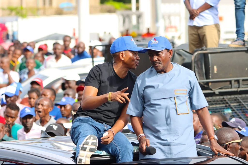 Wiper Patriotic Front Party Leader Kalonzo Musyoka and his new Deputy Party Leader Mohamed Ali. PHOTO/@kalonzomusyoka/Facebook