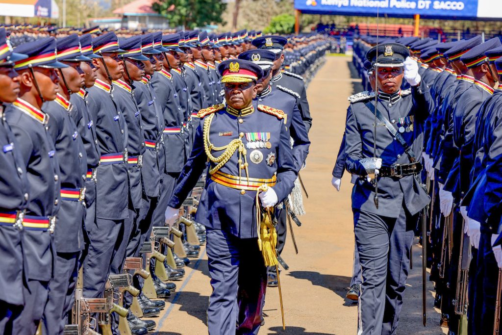 Police IG Douglas Kanja speaks during a past event. Photo/@NPSOfficial_KE/X