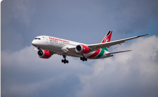 A Kenya Airways plane.PHOTO/@KenyaAirways/X