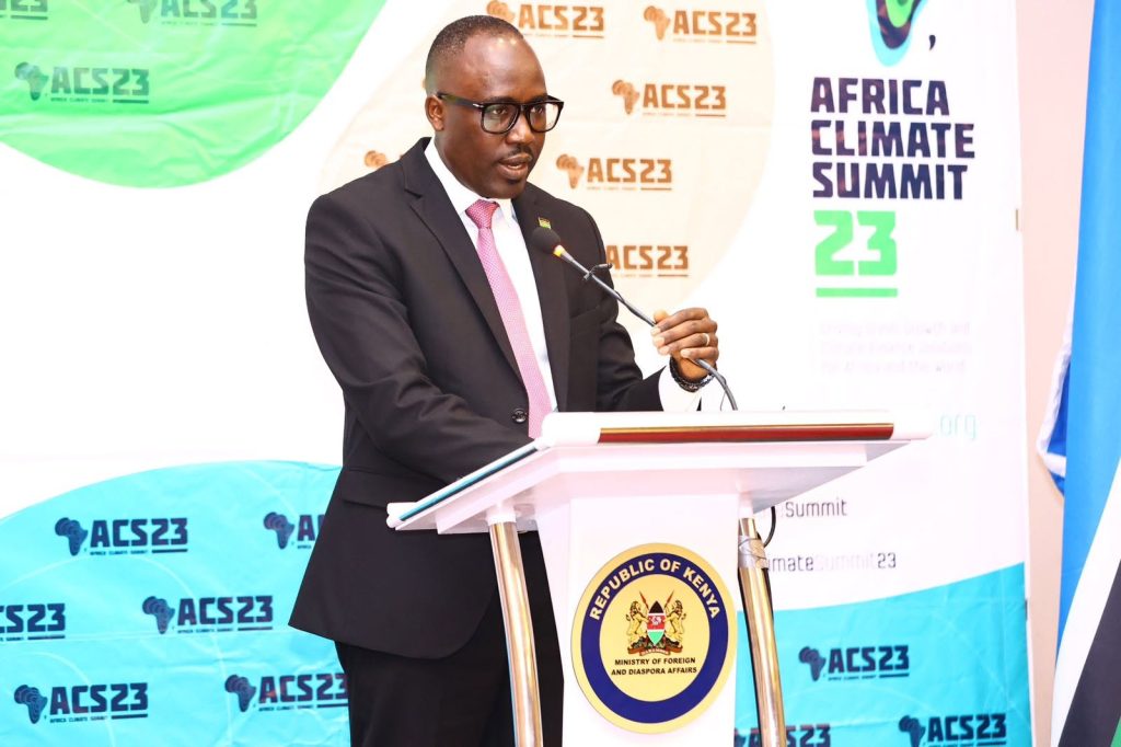 Foreign Affairs Principal Secretary Korir Sing’Oei during a past function.PHOTO/@SingoeiAKorir/X