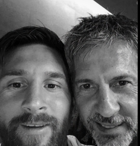 Lionel Messi and his father Jorge Messi. PHOTO/https://www.facebook.com/fabrizioromanoherewego