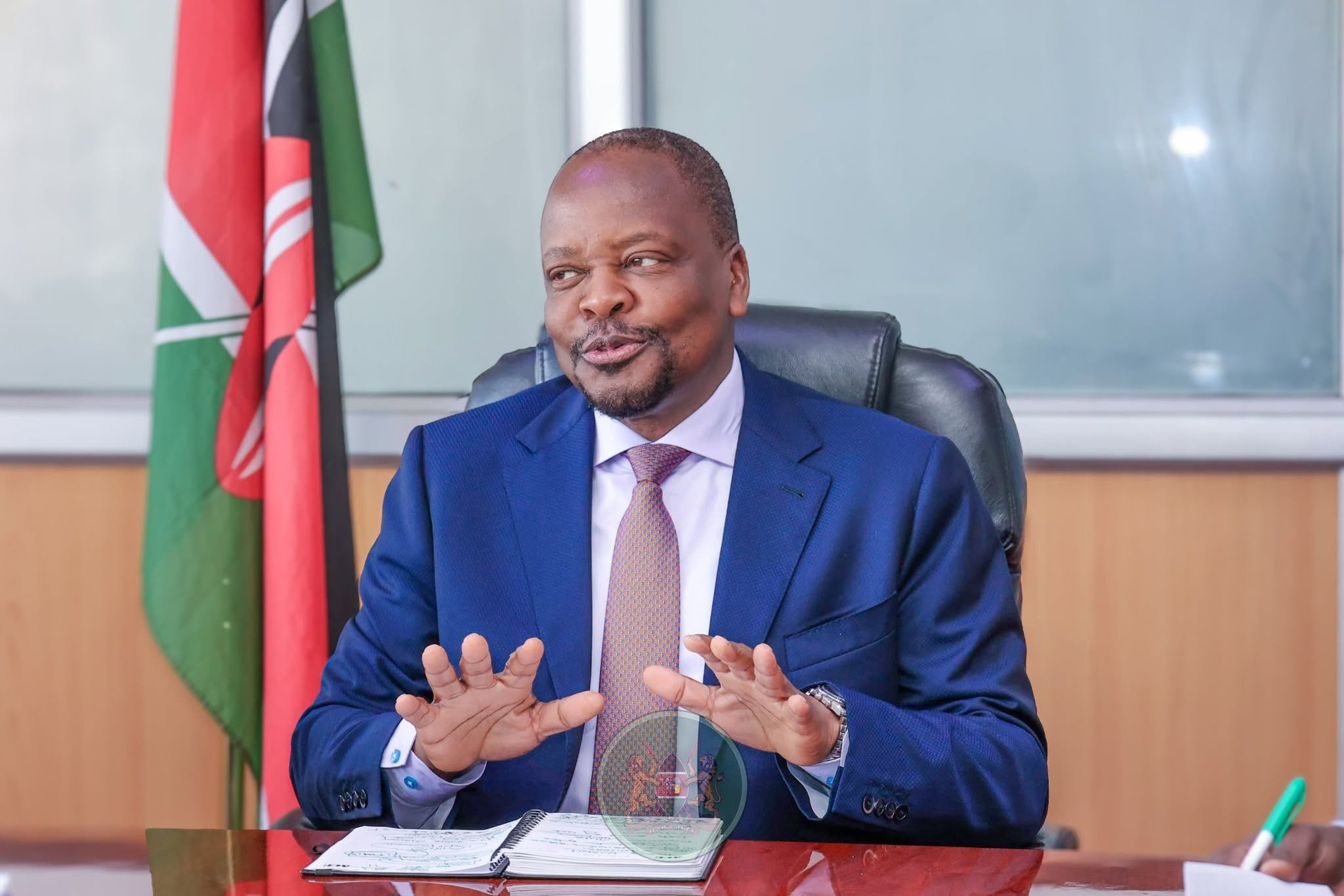 Agriculture Cabinet Secretary Mutahi Kagwe.PHOTO/@CS_MoALD/X