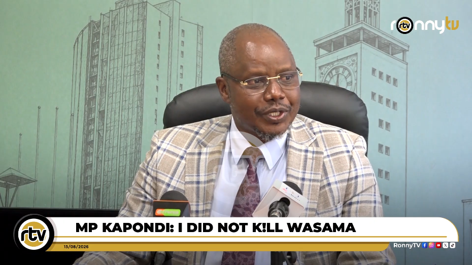 Mt Elgon MP Fred Kapondi speaks to the media. PHOTO/Screengrab