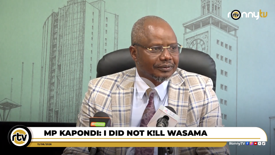 Mt Elgon MP Fred Kapondi speaks to the media. PHOTO/Screengrab