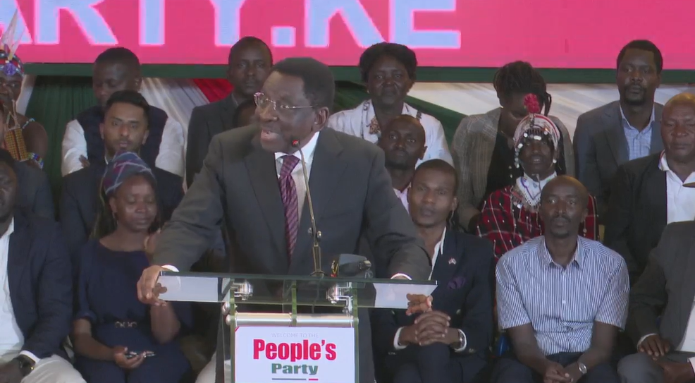 Siaya Governor James Orengo speaking in Nairobi. Photo/Screengrab