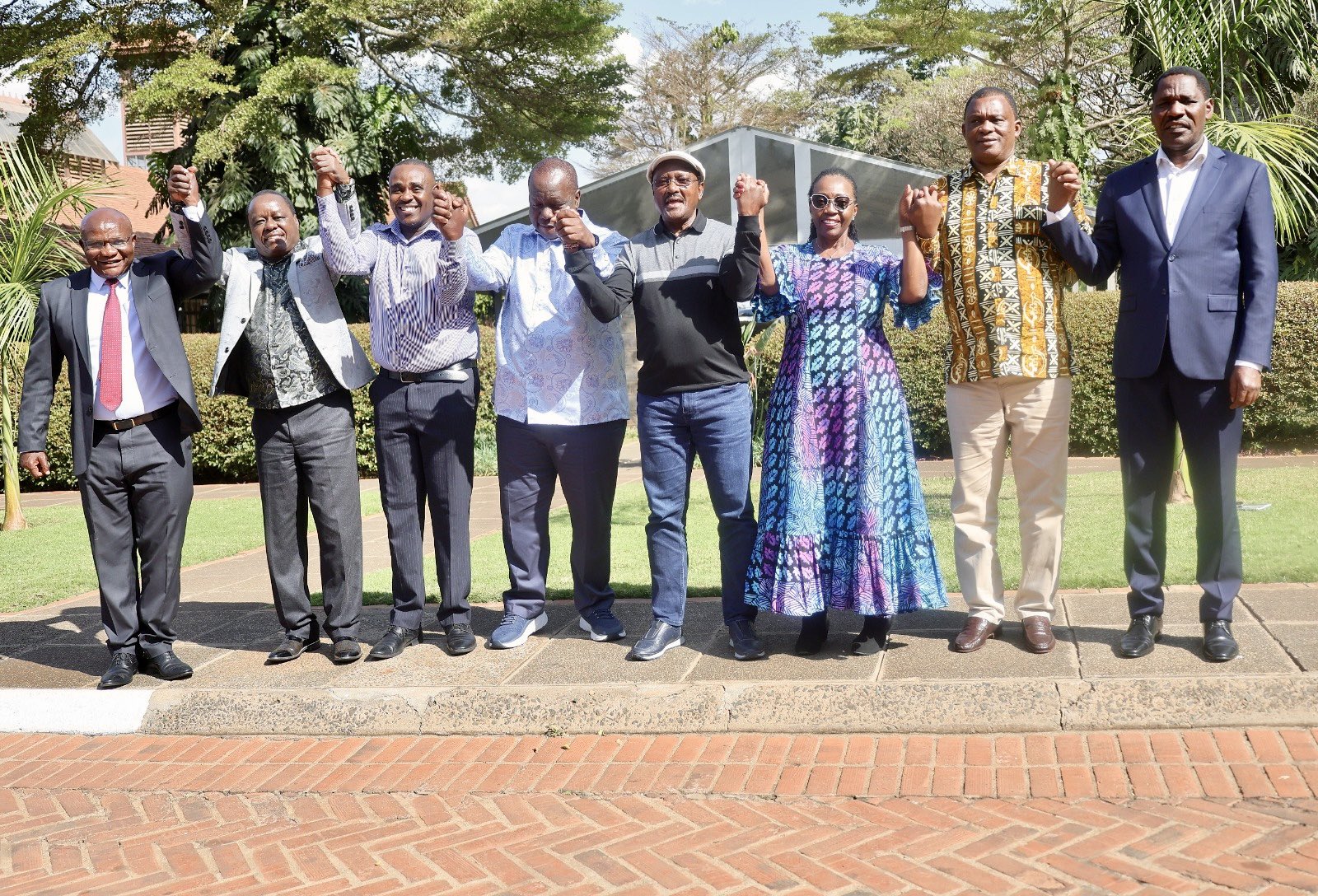A section of the United Alternative Government leaders during the signing of the Personal Unity Pledge and a Coalition Unity Agreement on Monday, August 24, 2026.PHOTO/@skmusyoka/X