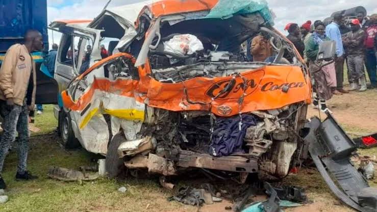 An aftermath of a road accident. PHOTO/Screengrab