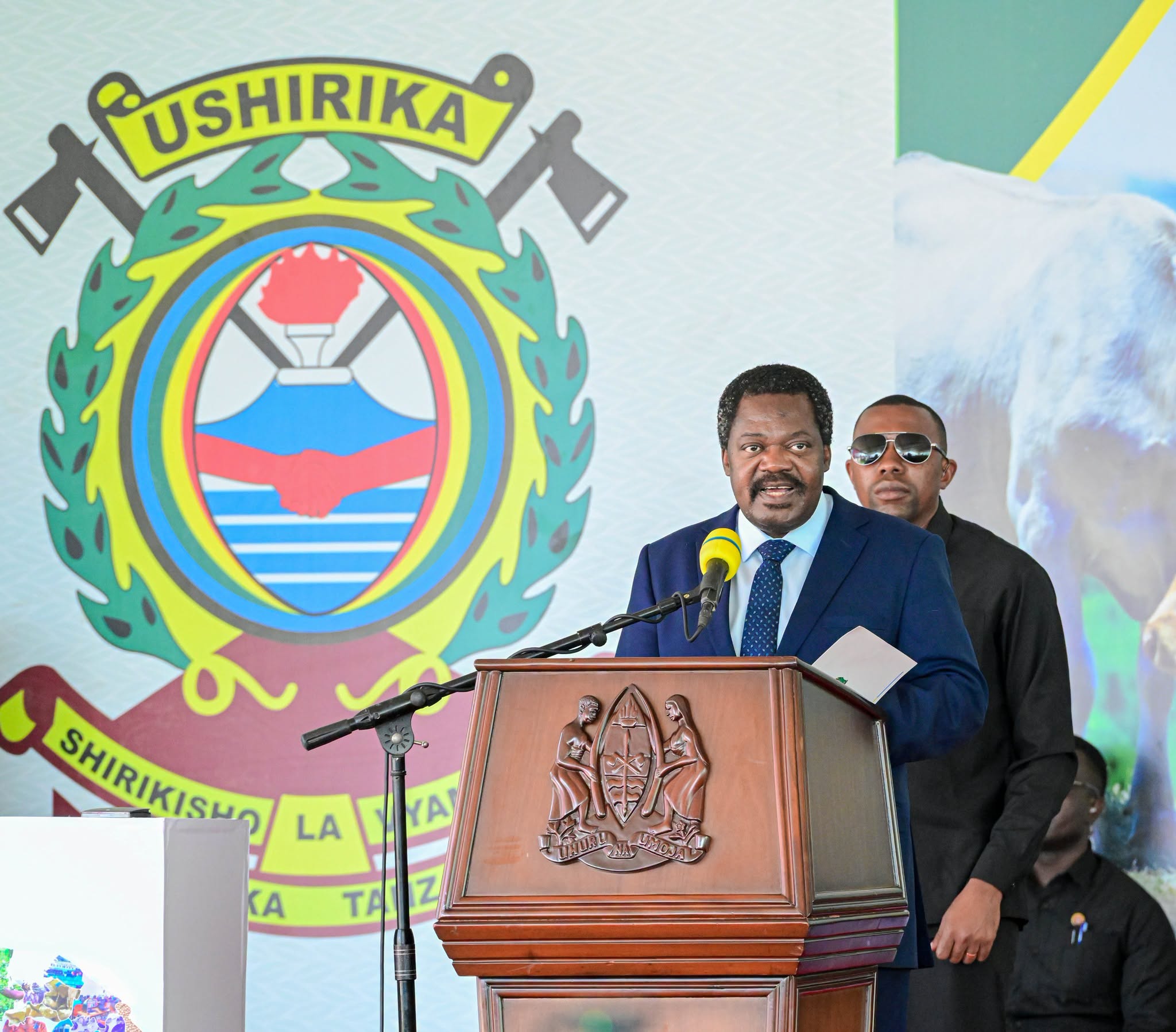 Tanzania Vice President Emmanuel John Nchimbi during a past media presser. PHOTO/https://www.facebook.com/OMRTanzania