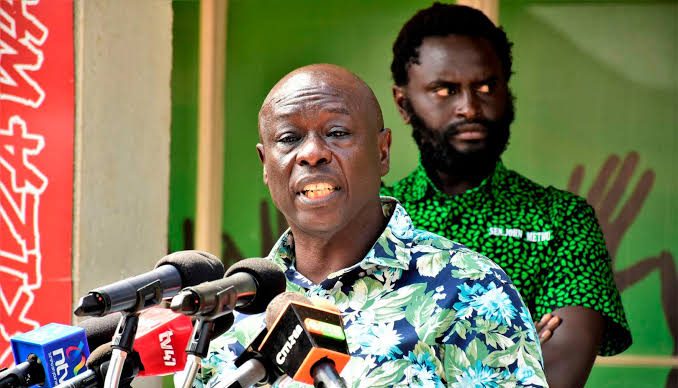 DCP Leader Rigathi Gachagua speaks to the media. PHOTO/@DPGachagua/Facebook