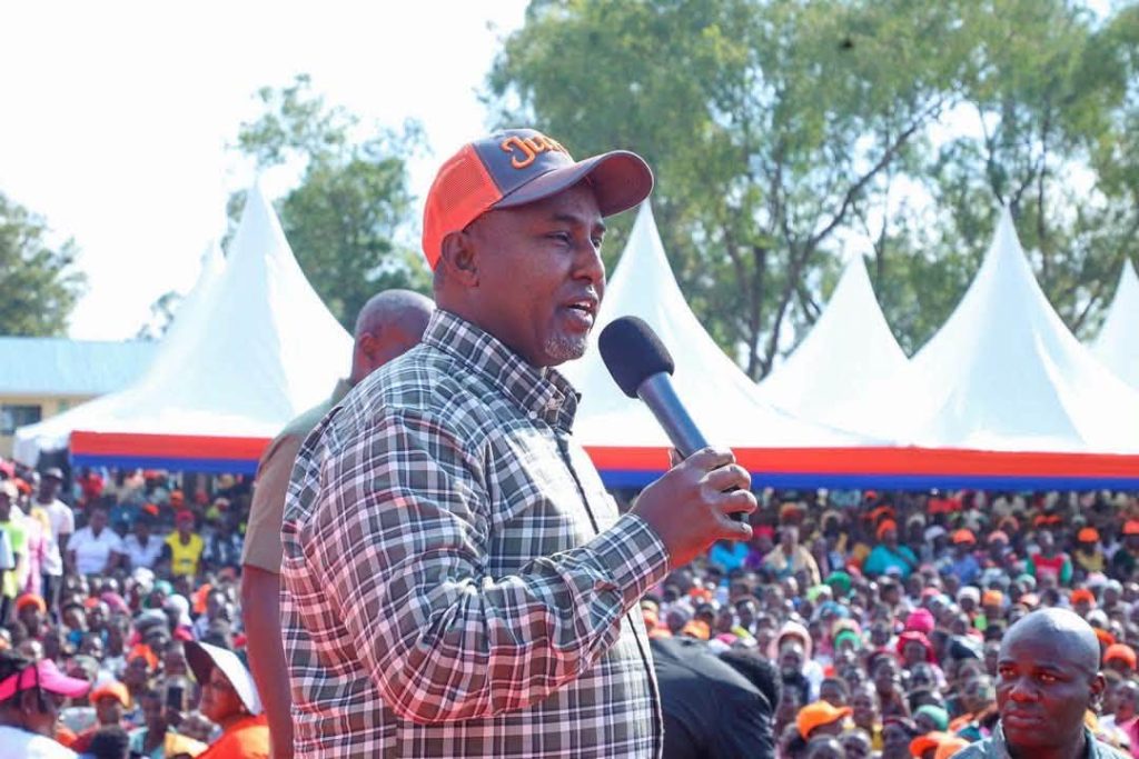 Suna East MP Junet Mohamed speaks during a past event. PHOTO/@JunetMohmed/Facebook
