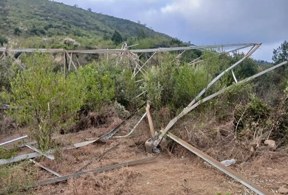 Part of the Kenya Power items from the vandalism. PHOTO/Kenya Power/Facebook