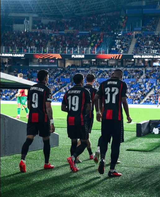 AFC Bournemouth players in their previous outing in Europa League against Real Sociedad. PHOTO/https://www.facebook.com/afcb/photos