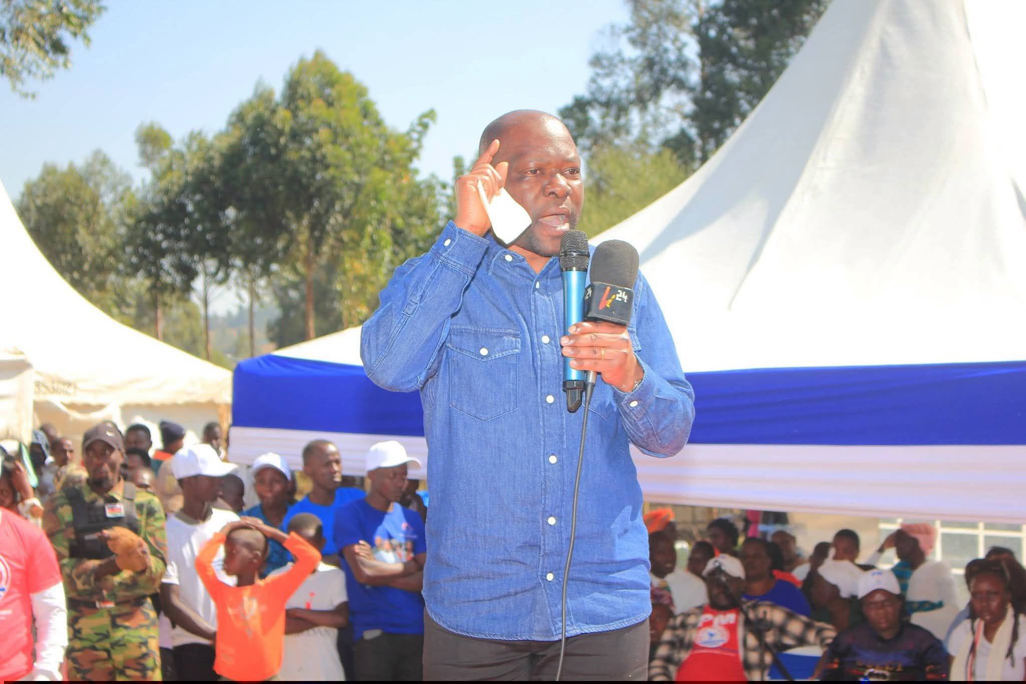 Saboti MP Caleb Amisi addressing a rally.PHOTO/https://www.facebook.com/CalebAmisi2018