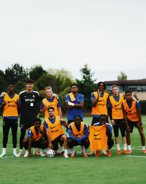 Chelsea players in training sessions. PHOTO/https://www.facebook.com/ChelseaFC