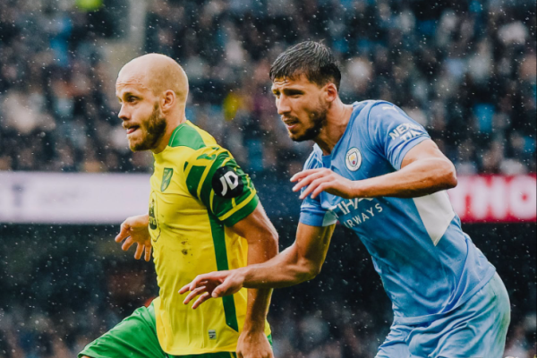 A previous meeting between Manchester City and Norwich City. PHOTO/https://www.facebook.com/NorwichCityFootballClub