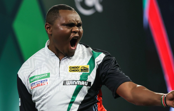 Kenyan darts player David “Why Not?” Munyua. PHOTO/https://www.facebook.com/OfficialPDC/photos