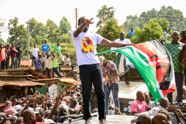 Nairobi Senator Edwin Sifuna during a past Linda Mwananchi rally.PHOTO/https://www.facebook.com/EdwinWSifuna