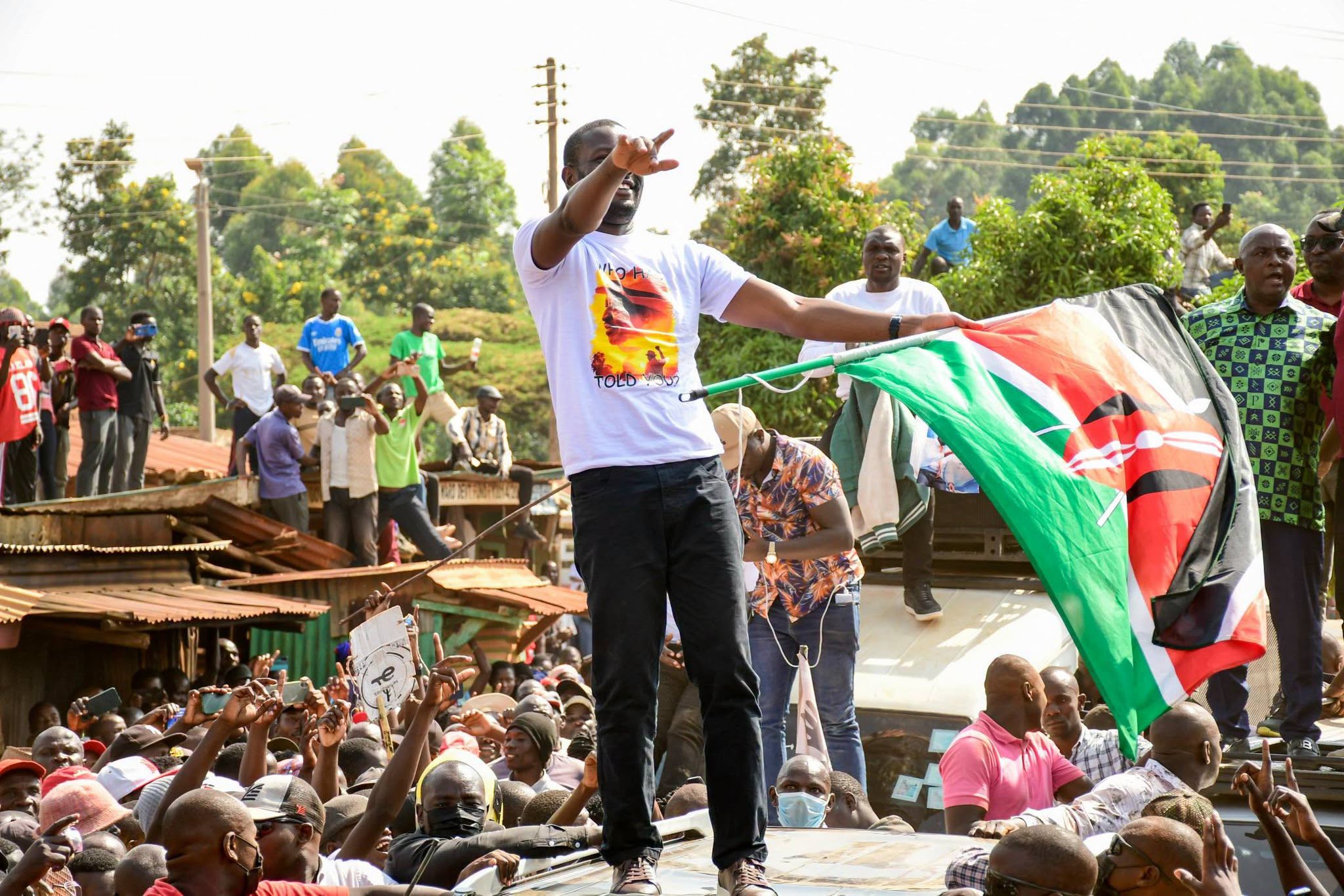 Nairobi Senator Edwin Sifuna during a past Linda Mwananchi rally.PHOTO/https://www.facebook.com/EdwinWSifuna