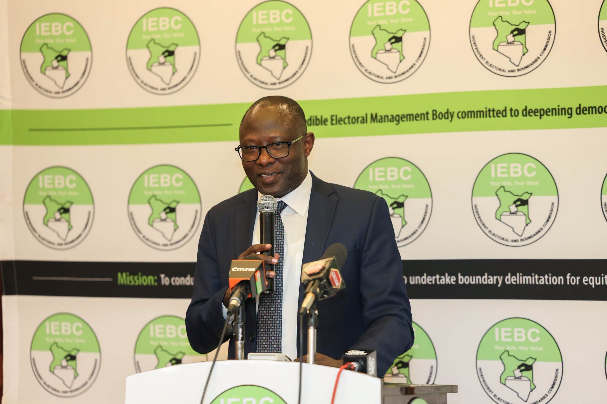 IEBC Chairperson Erastus Ethekon during a past event.PHOTO/https://www.facebook.com/IEBCKenya