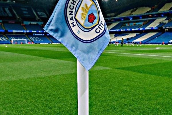 The corner flag of Manchester City at the Etihad Stadium. PHOTO/https://www.facebook.com/mancity