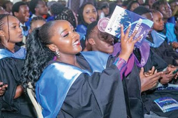 Kenya Institute of Mass Communication (KIMC) during a past graduation ceremony.PHOTO/RonnyTV
