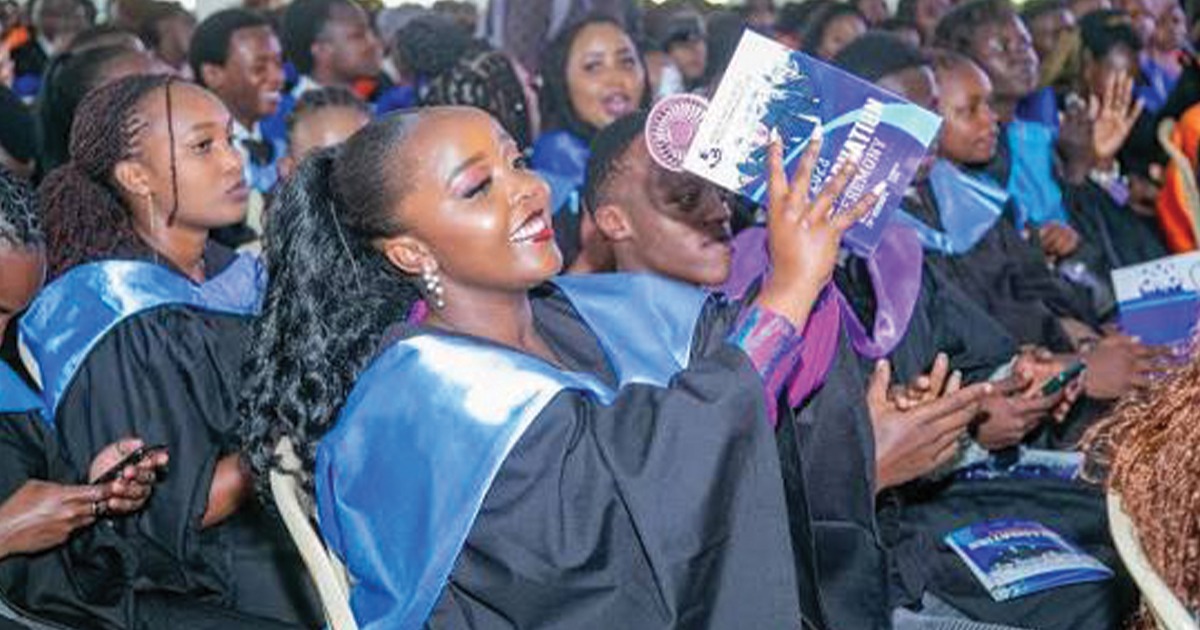 Kenya Institute of Mass Communication (KIMC) during a past graduation ceremony.PHOTO/RonnyTV