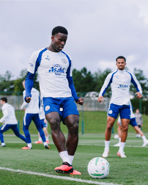 Manchester City players in training ahead of their Carabao Cup meeting with Norwich City on Thursday, September 17, 2026. PHOTO/https://www.facebook.com/mancity/photos