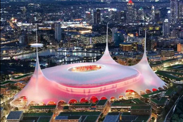 The artistic impression of new Manchester United stadium. PHOTO/https://www.facebook.com/profile.php?id=100095320120664
