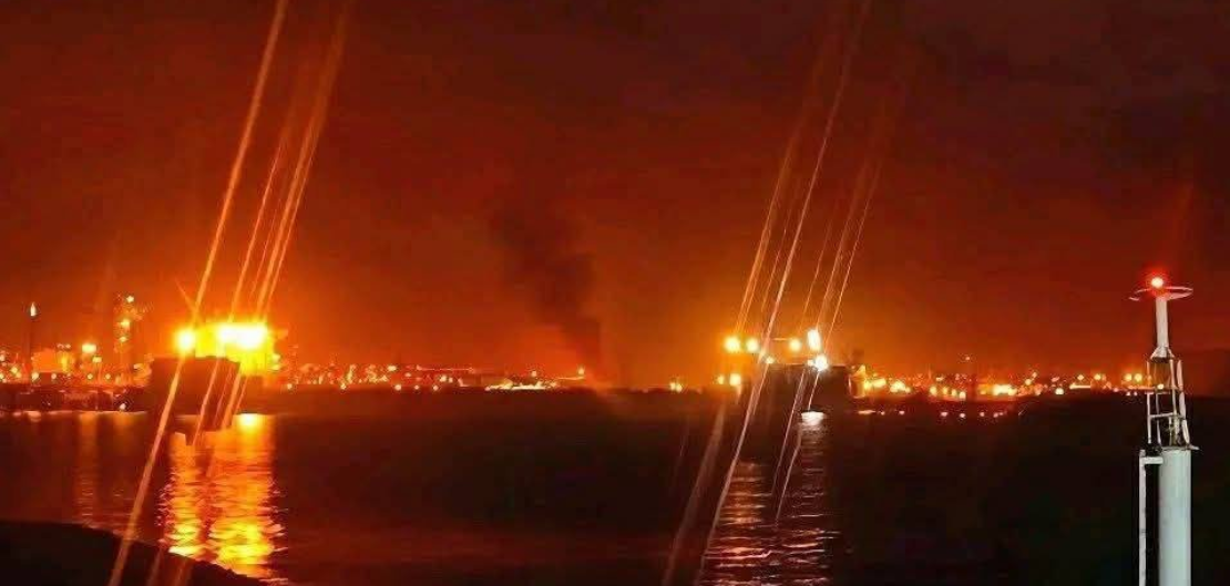 Shocking scenes at King Fahd Industrial Port in Yanbu, Saudi Arabia, after Ansar Allah ballistic missiles reportedly hit it.PHOTO/@HadashotIsrael/X