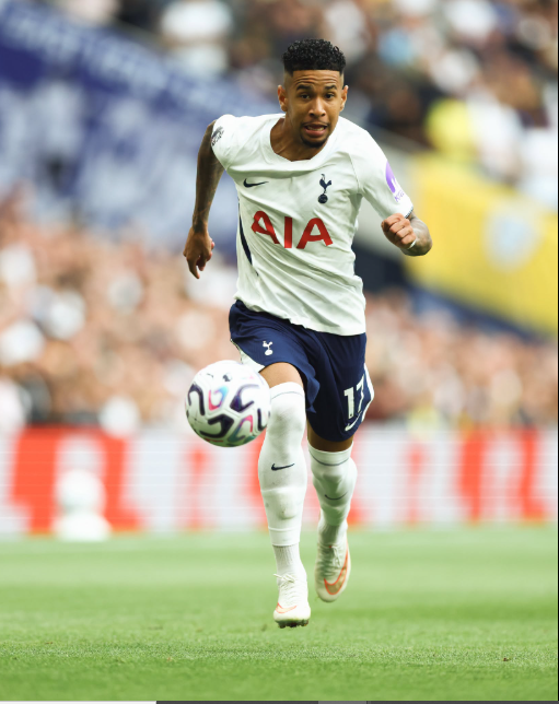 Midfielder Savio in Previous Premier League action between Tottenham Hotspur and Everton at the Tottenham Hotspur. PHOTO/Tottenham Hotspur manager Roberto De Zerbi. PHOTO/https://web.facebook.com/TottenhamHotspur/photos