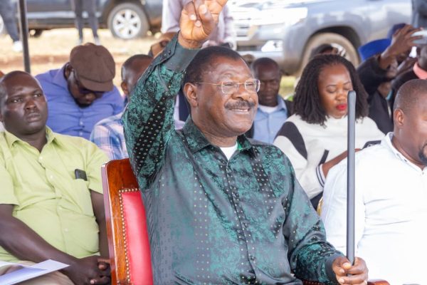National Assembly Speaker Moses Wetang’ula during a boda boda empowerment programme in Endebess, Trans Nzoia County, on Thursday, September 11, 2026. PHOTO/Ronny TV