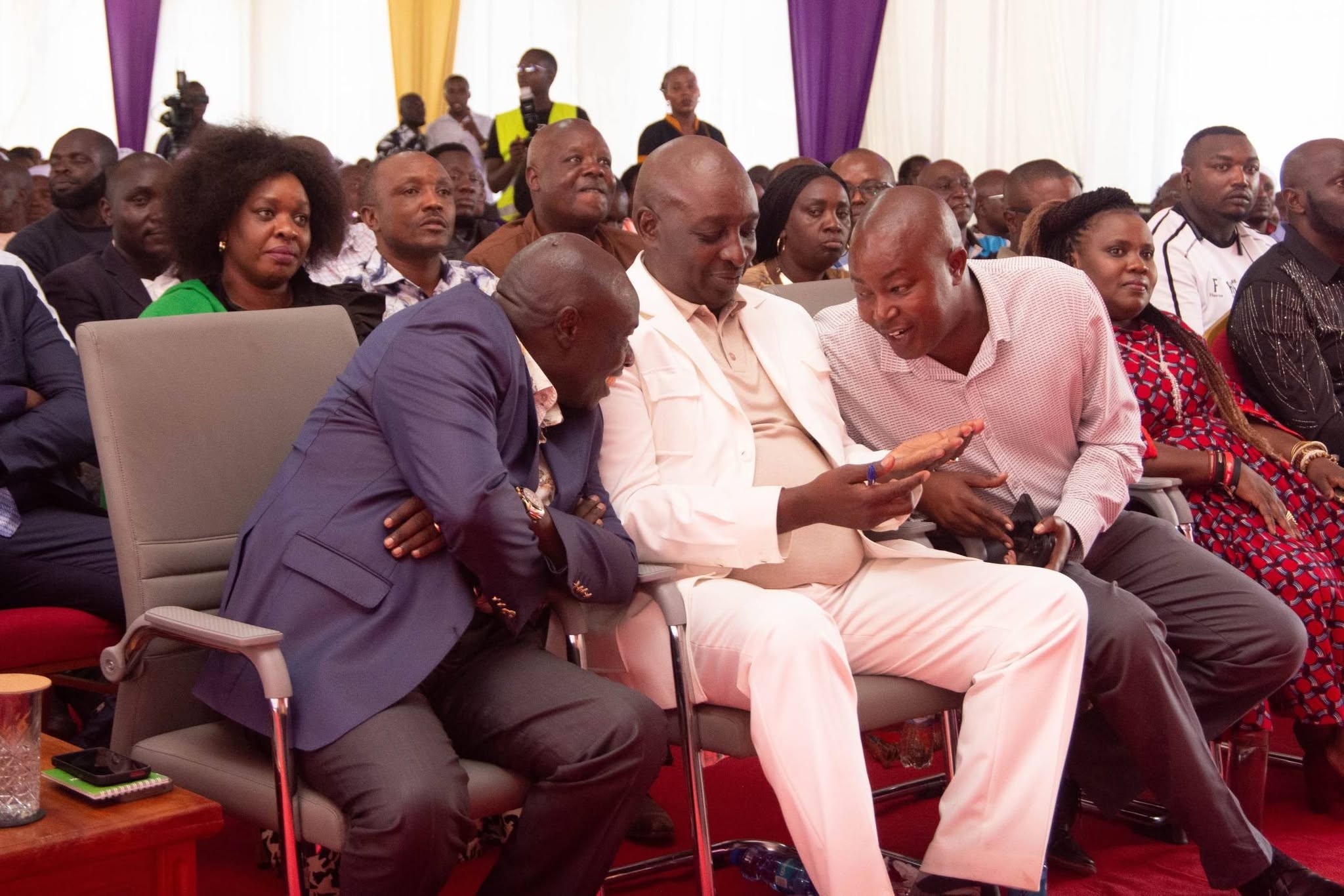 Former Deputy President Rigathi Gachagua, Embakasi Noth MP James Gakuya and other leaders during a past event.PHOTO/https://www.facebook.com/hon.james.gakuya