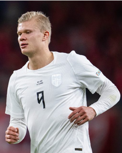 Norway's Erling Haaland in action against Portugal on Sunday, October 4, 2026. PHOTOhttps://www.facebook.com/fotballandslaget/photos