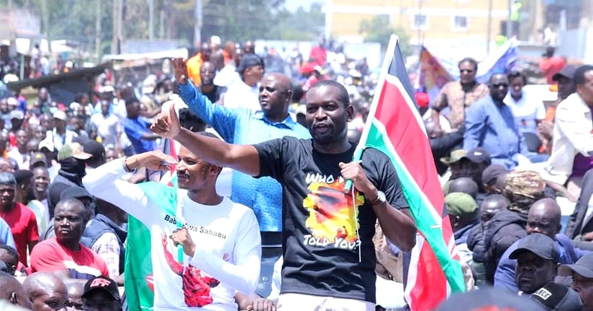 Nairobi Senator Edwin Sifuna during a past Linda Mwananchi rally.PHOTO/https://www.facebook.com/EdwinWSifuna