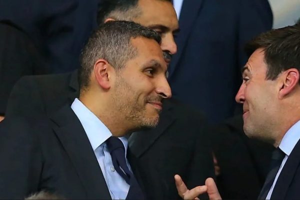 Manchester City chairman Khaldoon Al Mubarak and UK Prime Minister Andy Burnham. PHOTO/Courtesy