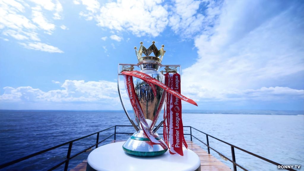 The Premier League trophy display. PHOTO/Guinness