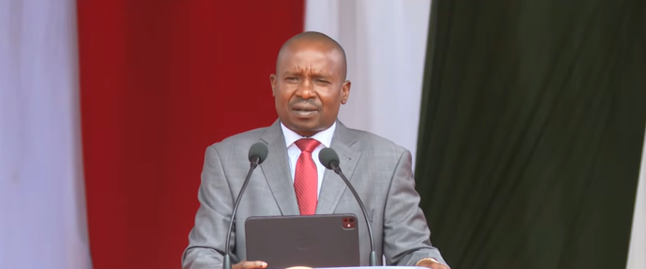 Deputy President Kithure Kindiki addressing on Wednesday, October 7, 2026, during the Agriculture and Food Security Transformation Summit in Nairobi.PHOTO/https://www.facebook.com/KithureKindiki
