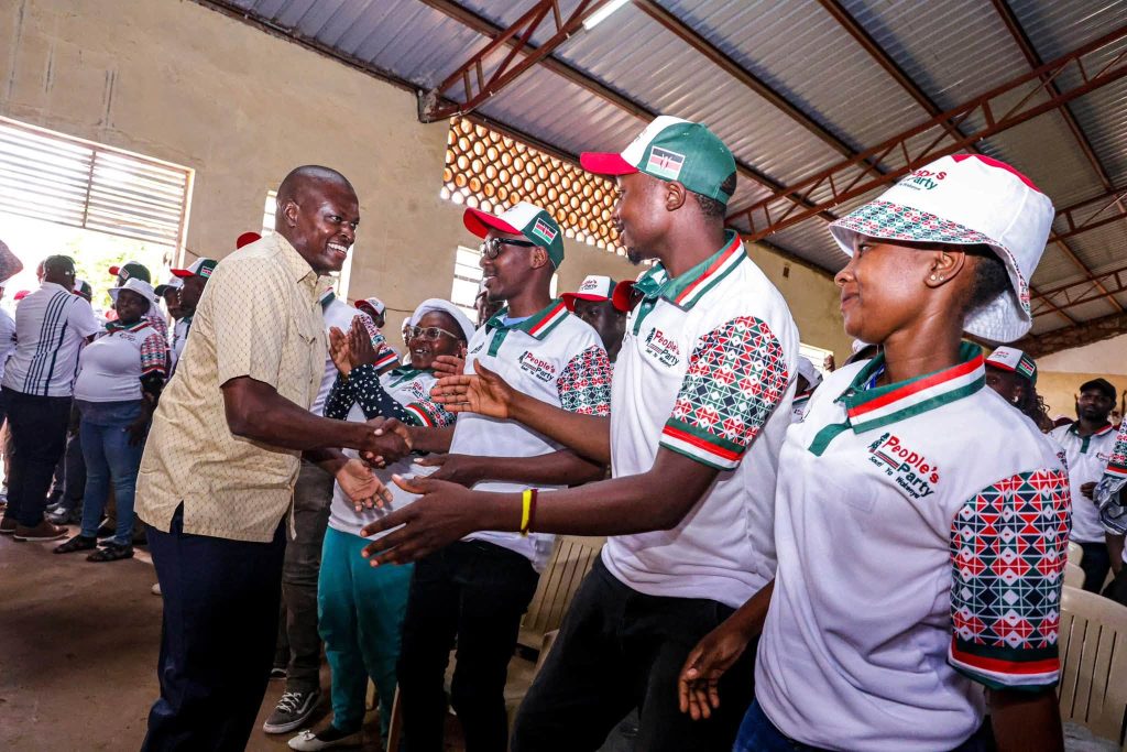 Kiharu MP Ndindi Nyoro during a meeting with People’s Party members in Kiharu.PHOTO/https://web.facebook.com/DaydayNyoro