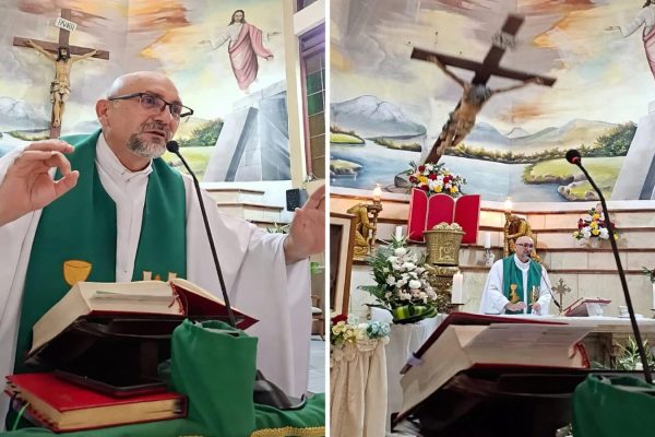 Father Patricio Alfredo Sánchez Molinari, a 53-year-old Redemptorist priest, died on October 17, 2026, after a large wooden crucifix fell from the wall behind him at Our Lady of Perpetual Help Church in Guayaquil, Ecuador.