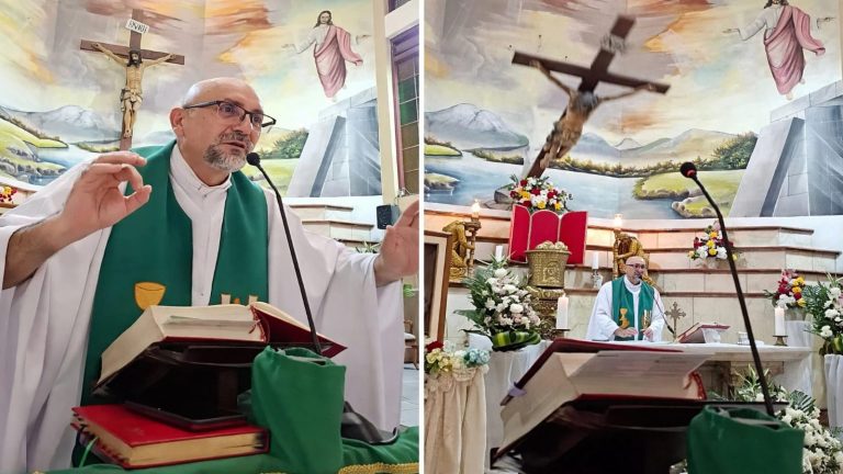 Father Patricio Alfredo Sánchez Molinari, a 53-year-old Redemptorist priest, died on October 17, 2026, after a large wooden crucifix fell from the wall behind him at Our Lady of Perpetual Help Church in Guayaquil, Ecuador.