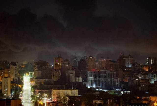 orrifying visuals from Kyiv, the capital of Ukraine as it was targeted by Russia, making it a rough night for the capital.