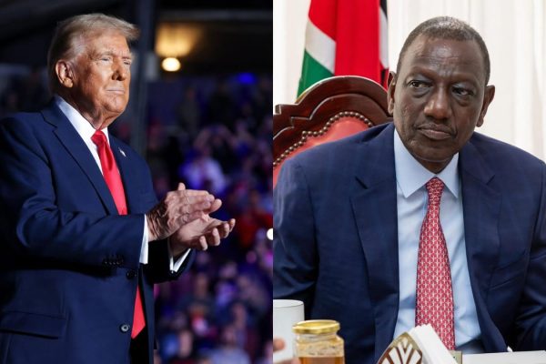 United States President Donald Trump and President William Ruto.PHOTO/RonnyTV