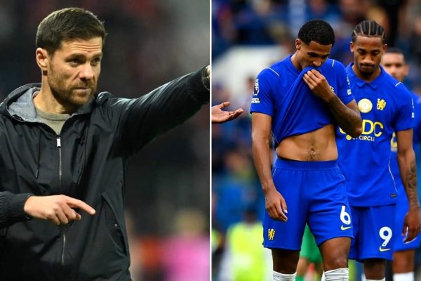Photo collage of Chelsea manager Xabi Alonso and his players. PHOTO/https://www.facebook.com/ChelseaFC/photos