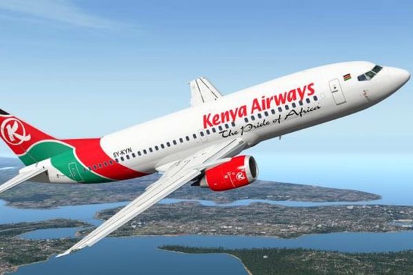 A widershot of a KQ plane. PHOTO/Ronny TV/courtesy/