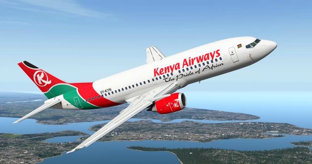 A widershot of a KQ plane. PHOTO/Ronny TV/courtesy/
