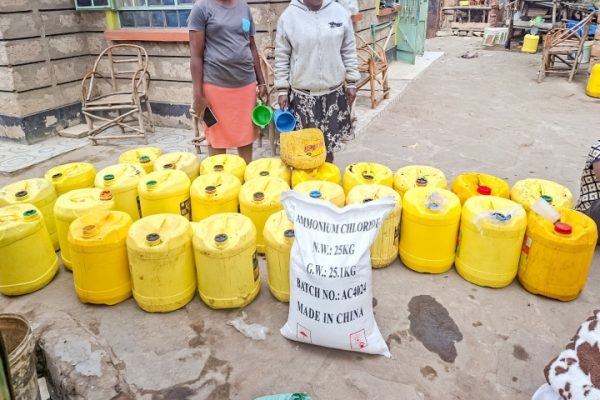 A Photo showing brewing materials and equipment recovered during a police crackdown on suspected illicit alcohol production in Misuuni Village, Machakos County, on August 15, 2026. PHOTO/@NPSOfficial_KE